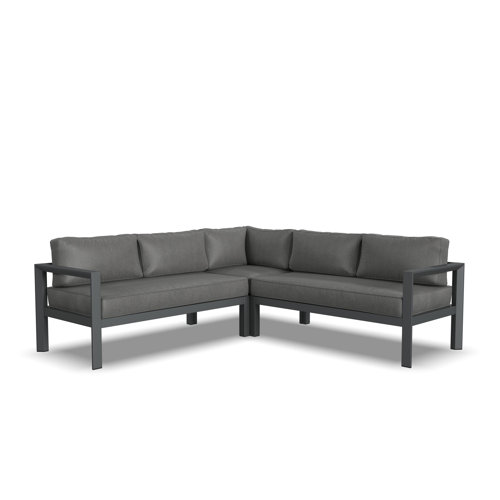 Joss & Main Greyson Outdoor 5Seat Sectional with Cushions Wayfair